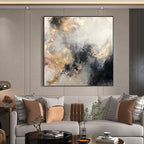Luxury Gold Impasto Textured Painting