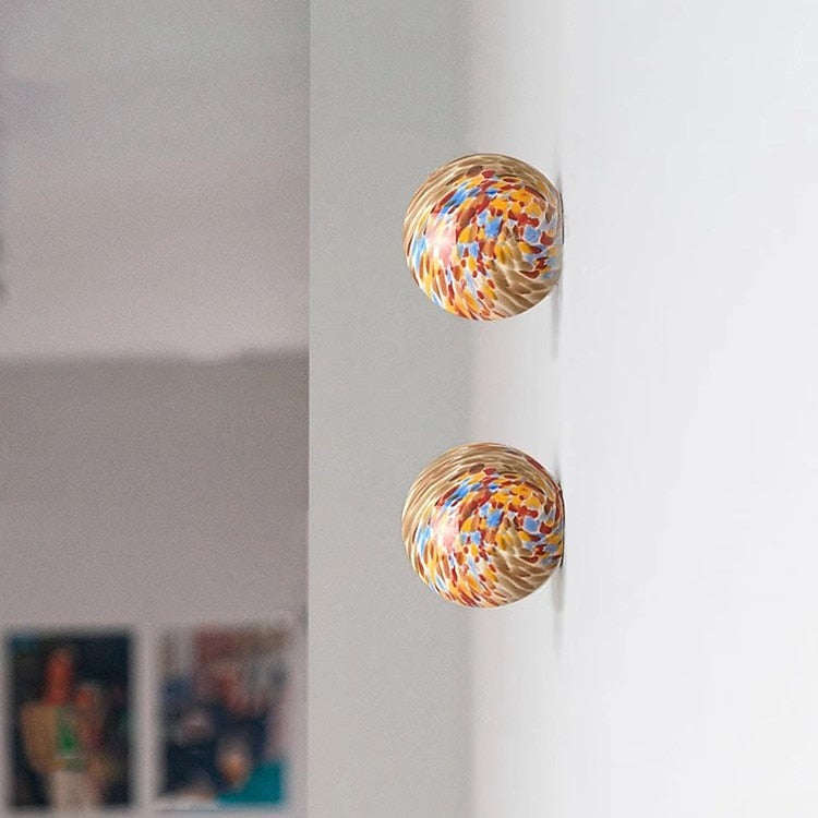 Modern Glass Globe Wall Light