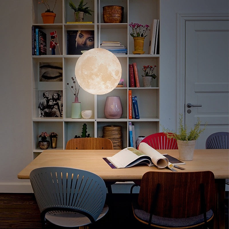 Modern Metal Moon Ceiling Light