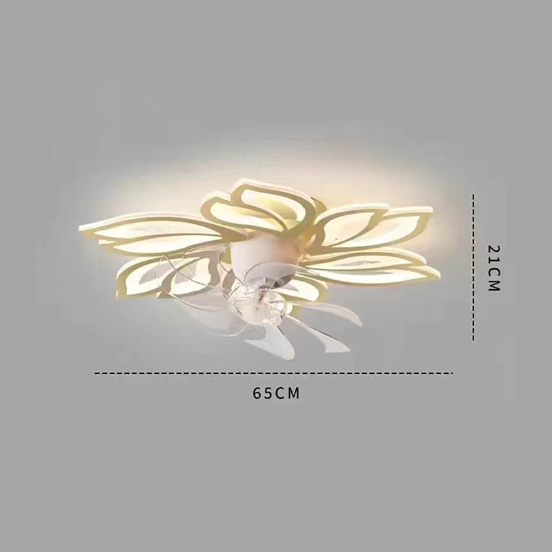 Modern Metal Flower-Fan Ceiling Fan Light
