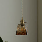 Suspension luminaire moderne en verre en forme de tambour