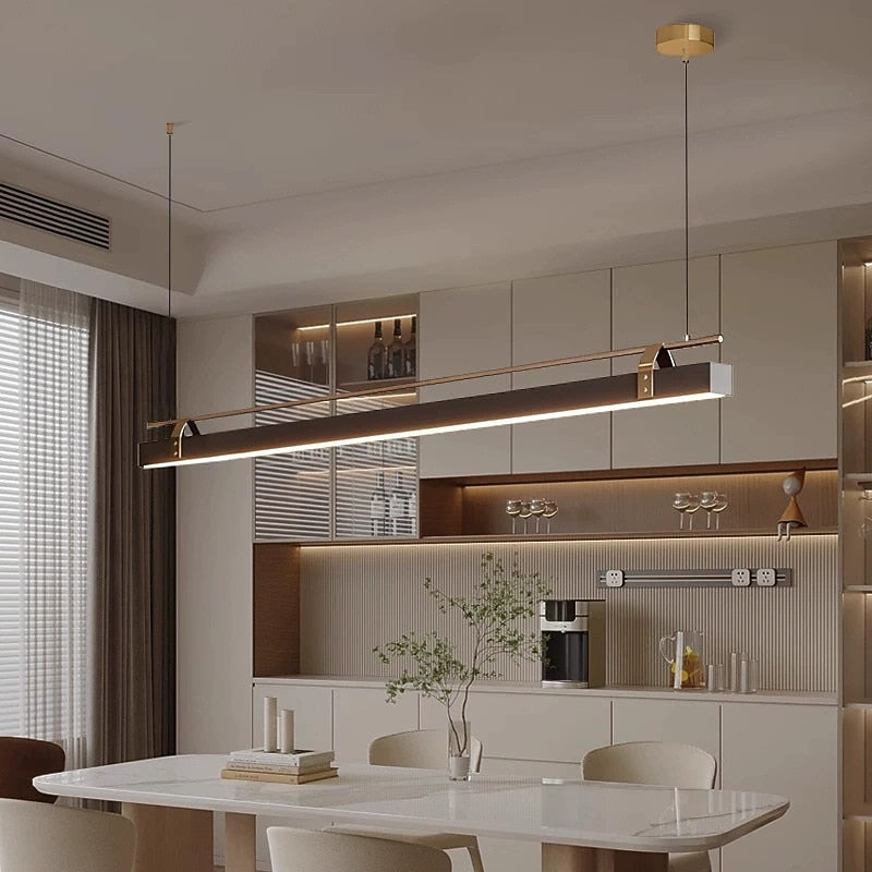 Modern Metal Linear Pendant Light