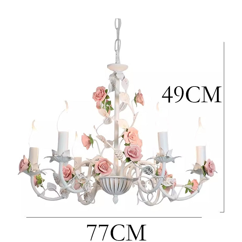 Rustic Metal Candelabra Chandelier