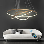Moderne Metallring-Pendelleuchte