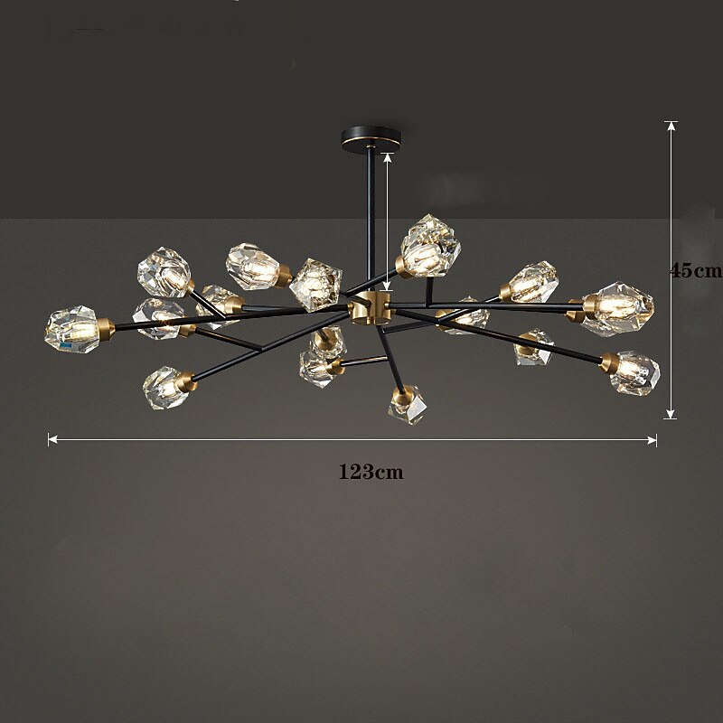 Glam Crystal Branch Chandelier