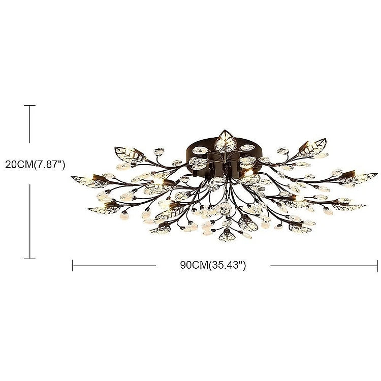 Glam Crystal Branch Ceiling Light