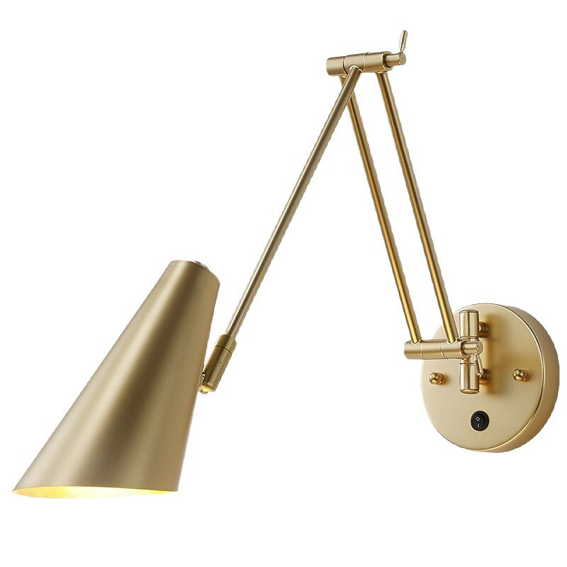 Industrial Metal Swing-Arm Wall Light