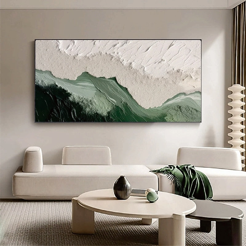 Neutral Tone 3D Textured Abstract Painting