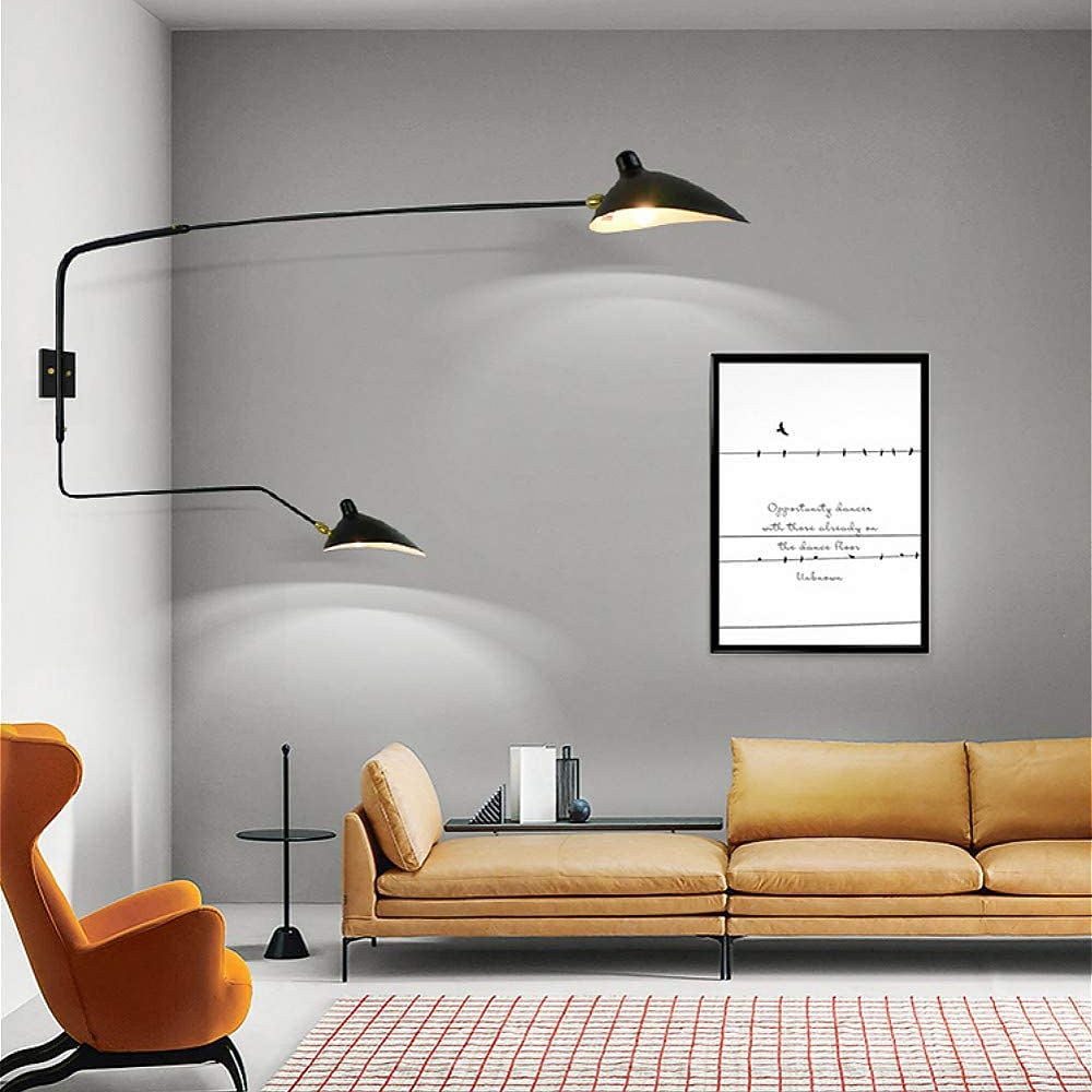 Modern Metal Swing-Arm Wall Light