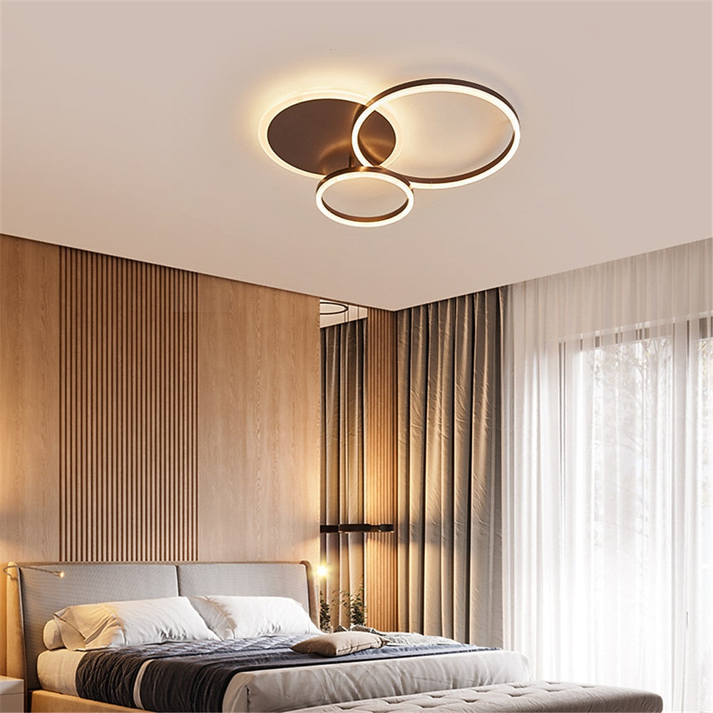 Modern Metal Ring-Cluster Ceiling Light