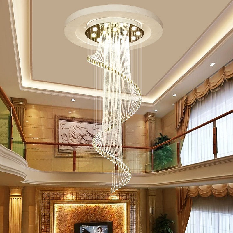 Glam Crystal Cascade Chandelier