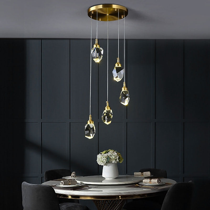 Glam Glass Cascade Pendant Light