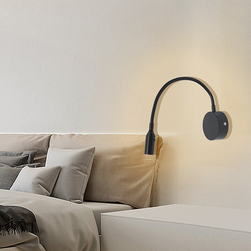 Modern Metal Gooseneck Wall Light