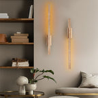 Wabi-Sabi Travertin Lineare Wandleuchte