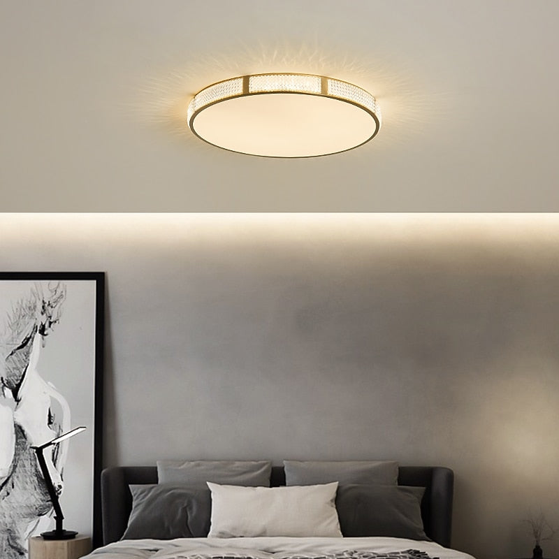 Modern Metal Drum Ceiling Light