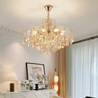 Lustre moderne en cristal en forme de branche