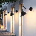 Industrial Metal Gooseneck Wall Light