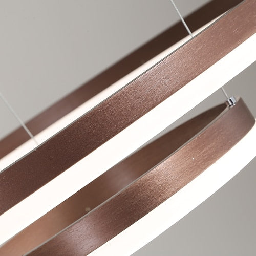 Modern Metal Ring Chandelier