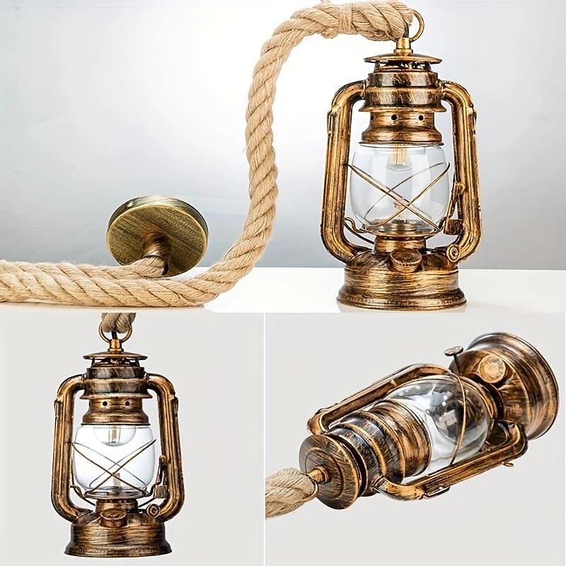 Vintage Metal Lantern Pendant Light
