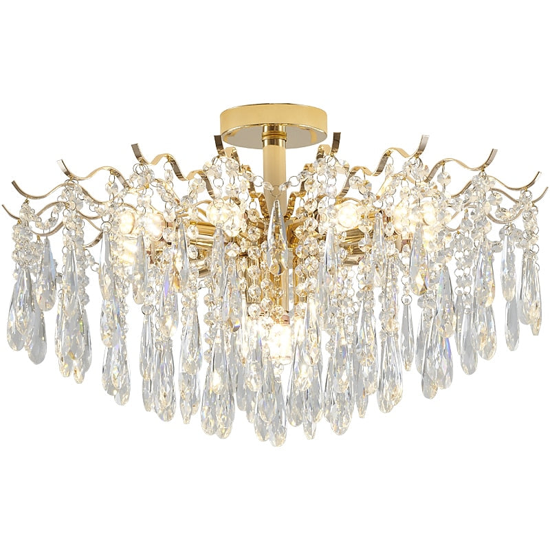 Modern Crystal Rectangle Chandelier