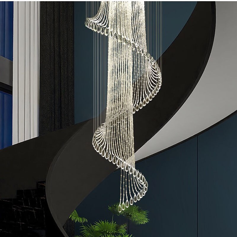 Glam Crystal Cascade Chandelier