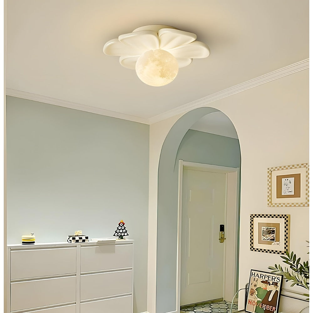 Modern Resin Flower Ceiling Light