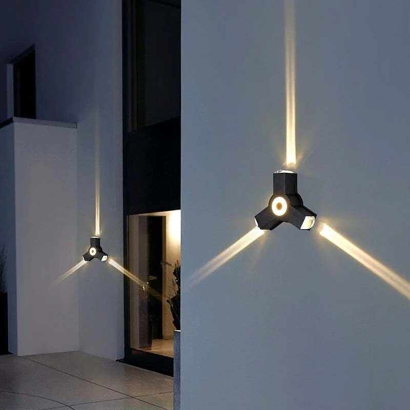 Modern Metal Cross-Beam Wall Light