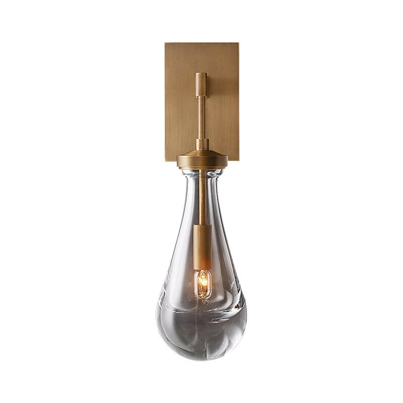 Modern Crystal Teardrop Wall Light