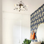 Moderne Glas-Ast-Deckenleuchte