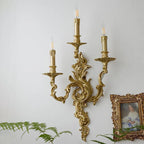 Wandleuchte Metall-Kerzenleuchter Vintage