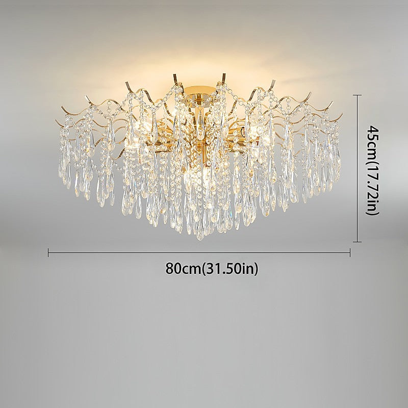 Modern Crystal Rectangle Chandelier