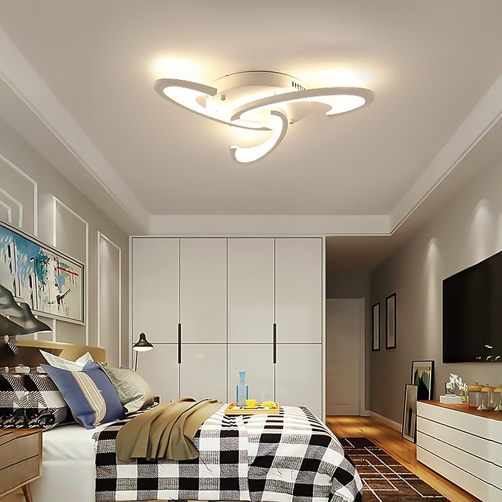 Modern Aluminum Pinwheel Ceiling Light