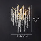 Applique murale moderne Cascade de cristal