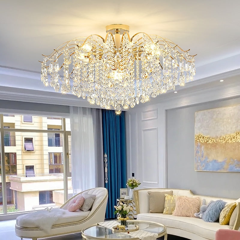 Glam Crystal Branch Chandelier