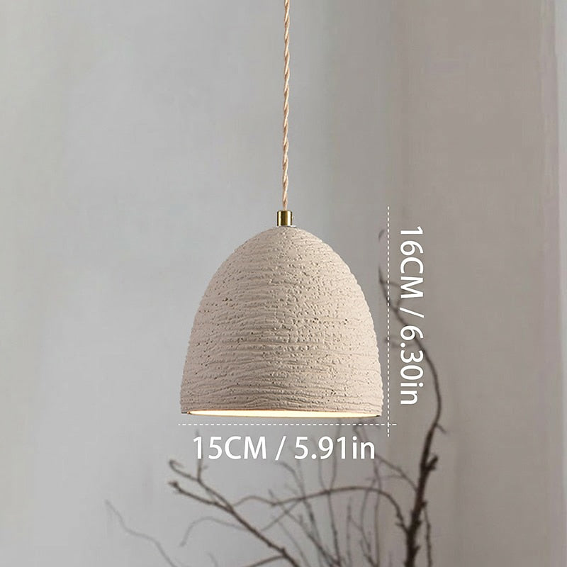 Wabi-Sabi Concrete Bell Pendant Light