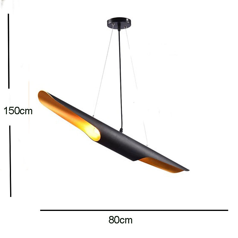 Modern Metal Blade Pendant Light