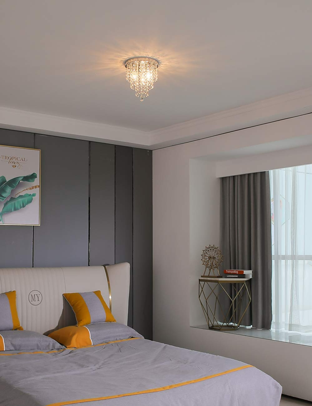 Glam Crystal Drum Ceiling Light