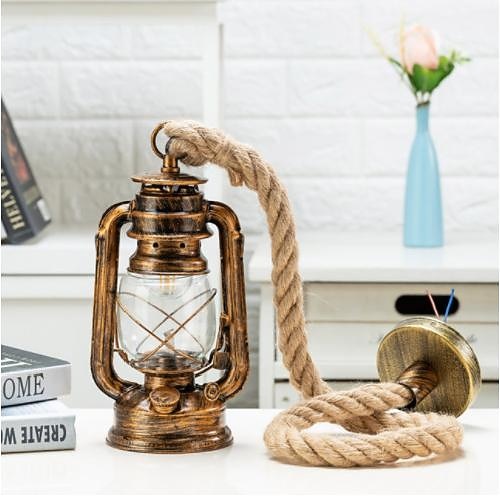 Vintage Metal Lantern Pendant Light