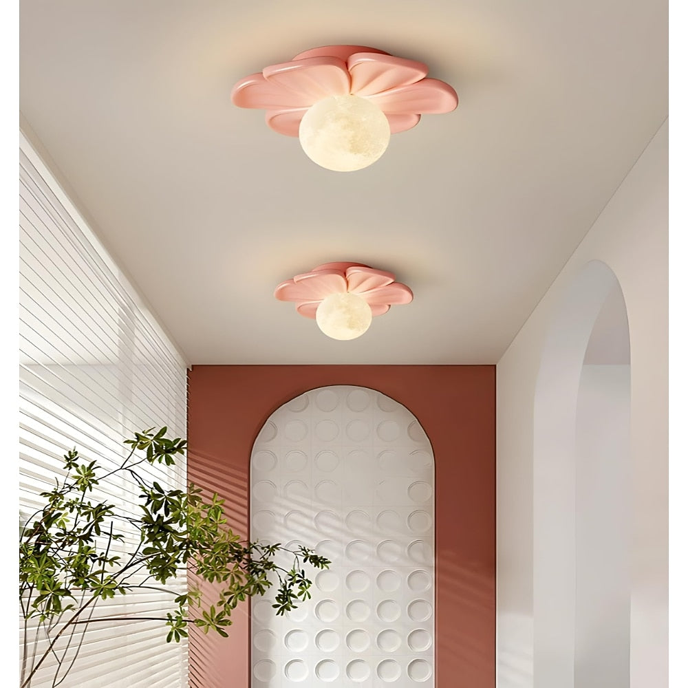 Modern Resin Flower Ceiling Light
