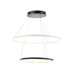 Moderne Metallring-Pendelleuchte