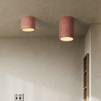 Plafonnier cylindrique en travertin Wabi-Sabi