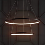 Moderne Metallring-Pendelleuchte