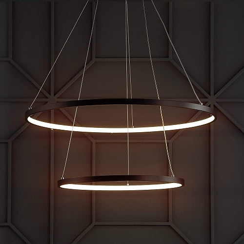 Modern Metal Ring Pendant Light