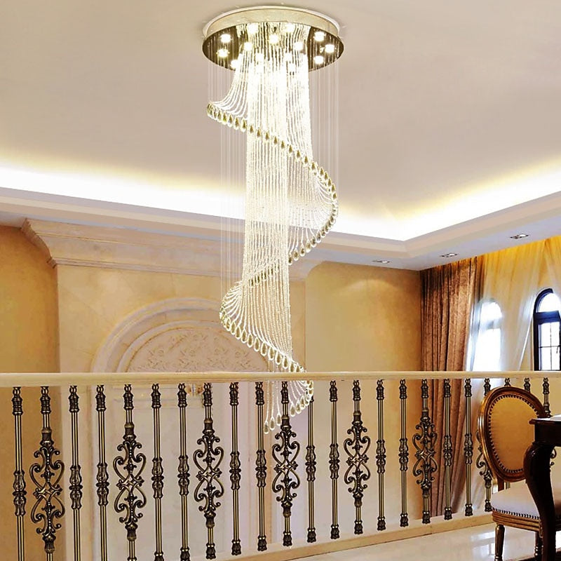 Glam Crystal Cascade Chandelier