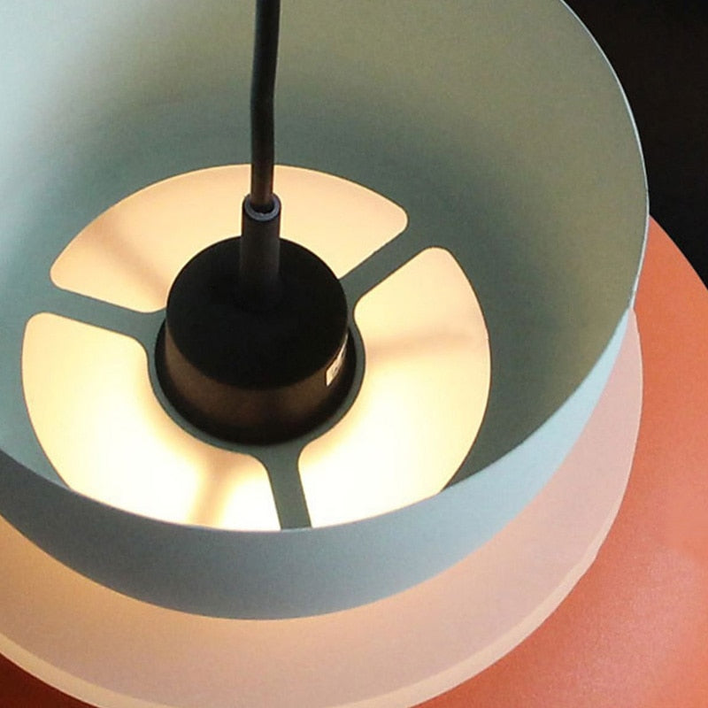 Modern Metal Cylinder Pendant Light