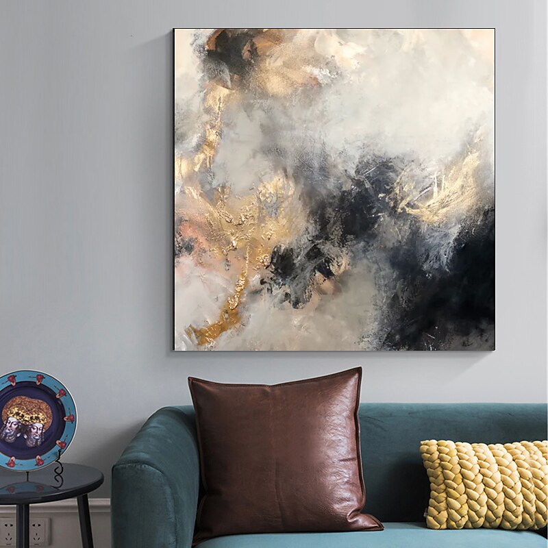 Luxury Gold Impasto Textured Painting