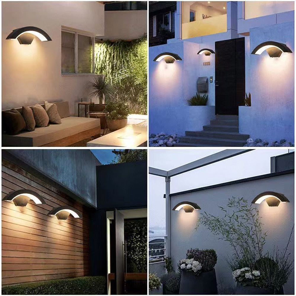Modern Metal Arc Wall Light