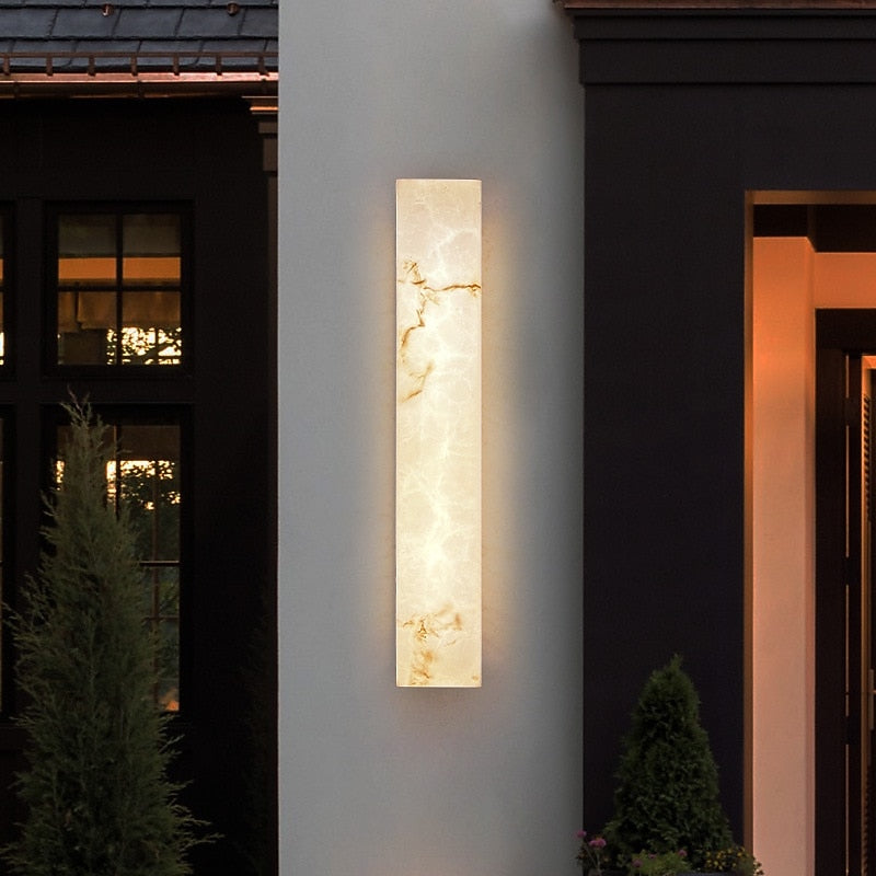 Modern Marble Linear Wall Light