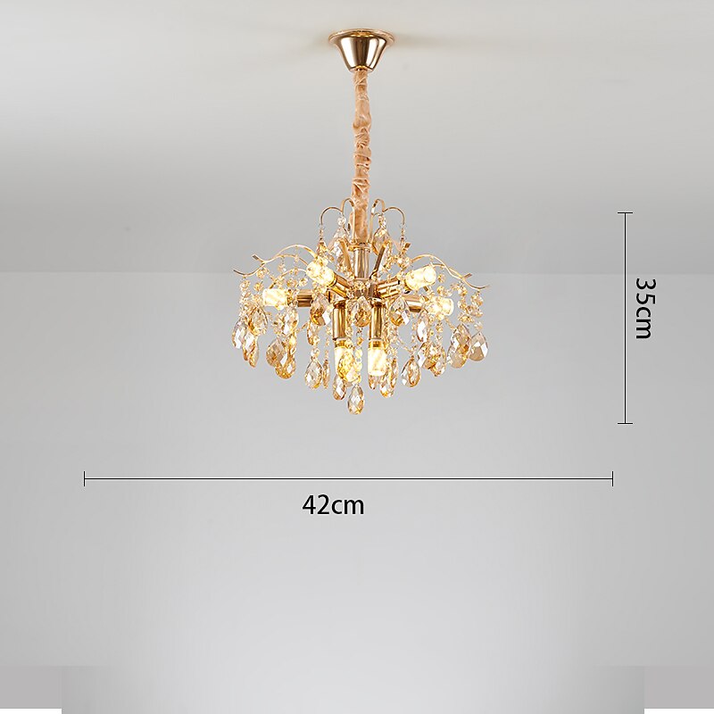 Modern Crystal Branch Chandelier