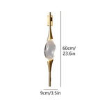 Moderne Glasblatt-Wandleuchte